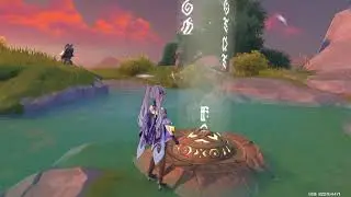 How To Easily Solve Puzzle On Top Of Wuwang Hill Peak Mountain In Genshin Impact!