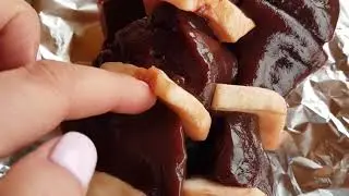 Шашлык из печени по-узбекски