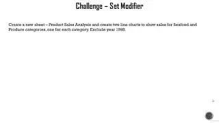 Challenge - Set Modifier