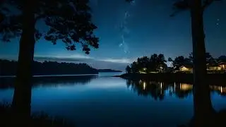 Starry Lake Reflections #relaxationmusic #study #concentration #focus