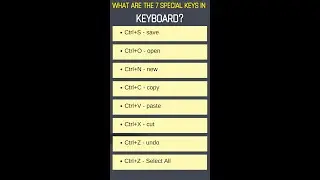 7 Special Shortcut Keys in Keyboard 