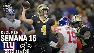 New York Giants vs. New Orleans Saints | Semana 15 NFL 2023 | NFL Highlights Resumen en español