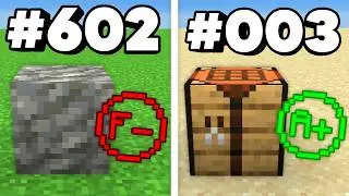 Ranking EVERY Minecraft Block From Worst To Best...