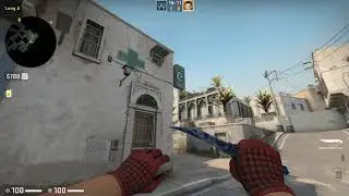 CT smoke from close long - Dust2