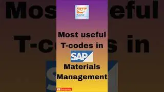Useful T-Code in SAP MM | Must-Know for Every SAP User 🚀