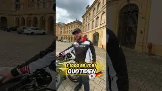 AU QUOTIDIEN EN R1 OU S1000RR ?!? 🤯🇩🇪🇯🇵 #motos #bmwmotorrad #yamahar1 #s1000rr #ducati
