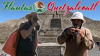 Playing music with a Aztec Indian descendant  - Quetzalcoatl Flute 🇲🇽
