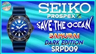 Mesmerized! | Seiko Prospex Samurai Save The Ocean Dark Edition 200m Automatic SRPD09 Unbox & Review