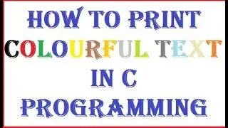 how to print colorful text using textcolor function in C programming in hindi part 1