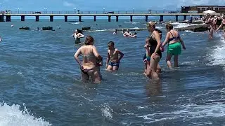 07.06.2023. Погода в Сочи в июне.Смотри на Чёрное море каждый день.
