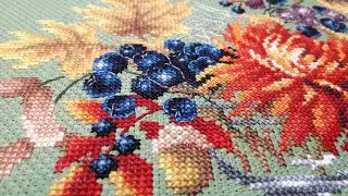 🧵Финиш "Осенний букетик" от Чудесной иглы.