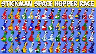 Stickman Space Hopper Race - May Watch Time Cup 2024 - 56 Countries