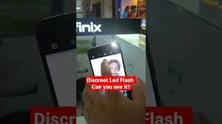 Infinix mobile phone hidden led flash. 