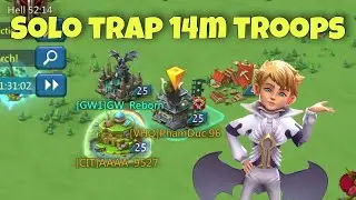 Lords Mobile - Big BZR castle zeroed. SOLO trap resquing. Got capped?