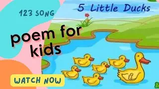 Five little Ducks with action and lyrics /kids' song/Poem for kids
