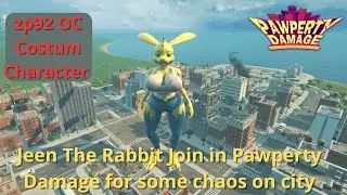 Jeen The Rabbit Join in Pawperty Damage For some caos on city