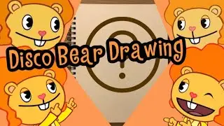Drawing Disco Bear from Happy Tree Friends
