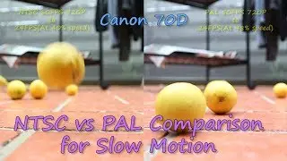 NTSC vs PAL quality comparison in Canon 70D