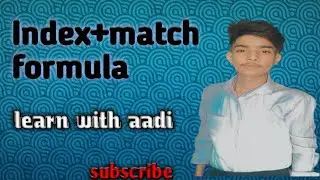HOW TO USE INDEX+MATCH FORMULA #EXCEL
