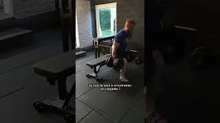 Squat Bulgare avec 62kg par bras en deload #musculation #fitness #bodybuilding