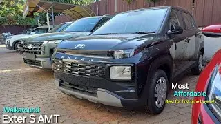 Hyundai Exter S AMT | Best for first-time buyers 👌 | Malayalam walkaround