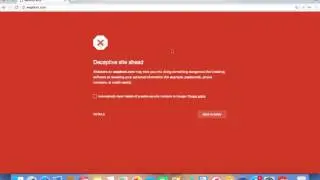 How to solve security problem comes in google chrome