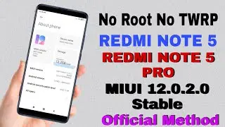 Redmi Note 5 Pro MIUI 12 Update 12.0.2.0 Redmi Note 5 Can't Verify Update Problem Install Update 🔥🔥