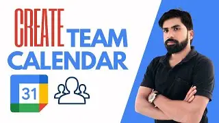 How to create a TEAM Calendar in Google Calendar ||Invite Guest and share Google Calendar with team