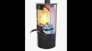 3D TECHNICAL VISUAL | TURBOFONTE | Wood Stove