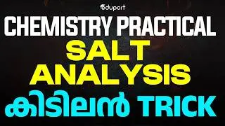 Plus Two Chemistry Practical Salt Analysis Trick 2025 | Eduport Plus Two