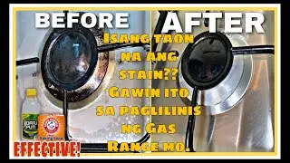 Mabisa at Safe na Pang-linis sa gas range/stove | DIY with Mommy Rein