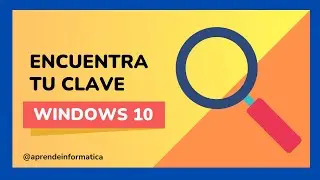 🟢Como SABER la CLAVE de WINDOWS 10