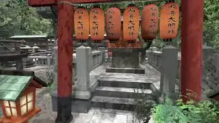 vrchat 2020년에 들어가진 옛날 일본신사(재팬슈라인)