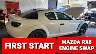 mazda rx8 engine swap 4 port rx8 6 port rx8 (FIRST START)