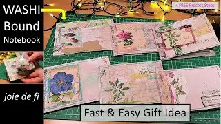 WASHI Bound Notebook ⭐ FAST and EASY GIFT Idea That Anyone Can Make