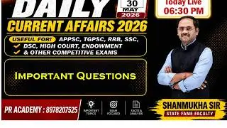 🎯 Current Affairs 2026 MCQs | Latest Exam-Oriented Questions & Answers | Must Watch Class |