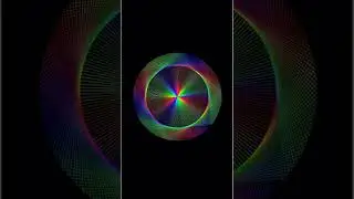 Colorful Square Loops creates Circle in Python Turtle Graphics 🔥