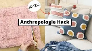 How To Make Anthropologie Style Pillows - NO Sew