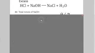 Analysis of Baking Soda: Example Calculation