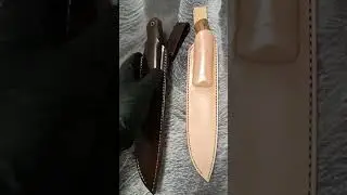 Ножны из кожи растительного дубления.