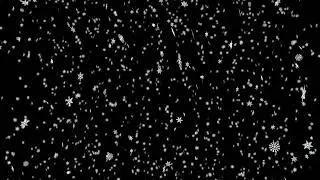 Free Stock Video Footage | Snowfall Effect Overlay With Black Background