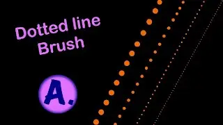 Quick Tutorial with A. |How To Draw Dotted Lines In Procreate|How to Make a Dotted BRUSH  PROCREATE