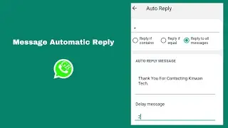 Message Auto Reply GB WhatsApp||Automatic Message Reply GB WhatsApp