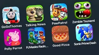 8 iPad Games:Thomas & Friends: GoGo Thomas,Talking News,PAW Patrol: Rescue World,Sonic Prime: Dash
