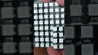 ws2812b 64 RGB leds 24bit colour #pcb #led #electronics #rgbled #rgblight