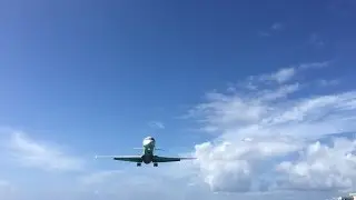 GoPro Hero 3: Plane Landing at Maho Beach!