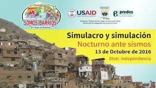 Simulacro y simulación ante sismo _ Distrito Independencia, Lima