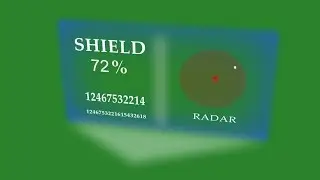 hologram animation green screen