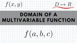Domain of a Multivariable Function | Lecture 11 Question 5 | MathsForUni