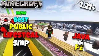 New Public Lifesteal SMP For java and Bedrock 💕 || 1.21+ Minecraft SMP server | IN HINDI